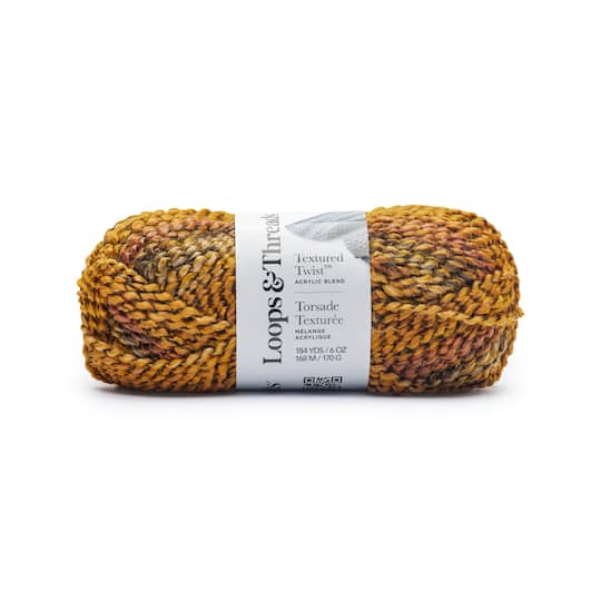 12 Pack: Textured Twist™ Yarn by Loops & Threads